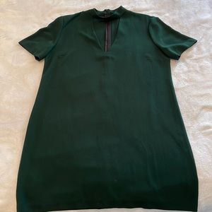 Green shift dress
